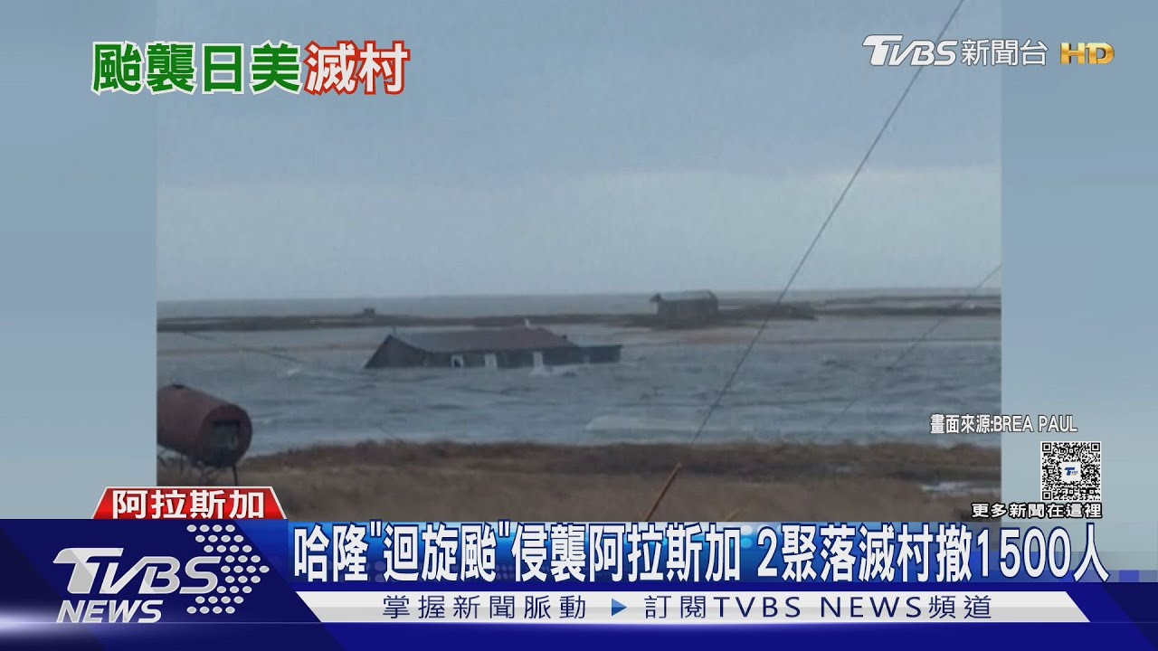 哈隆「迴旋颱」侵襲阿拉斯加 2聚落滅村撤1500人