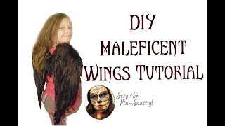 DIY Child Size Maleficent Wings Tutorial - Stop the Pin-Sanity