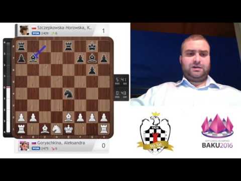 [BAKU 2016] Goryachkina-Szczepkowska "Pełne zaskoczenie w obronie Grunfelda!"