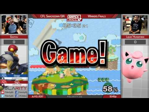 CFL Smackdown 134 Melee - Gahtzu (Falcon) vs Liquid`Hungrybox (Puff) - Winners Finals