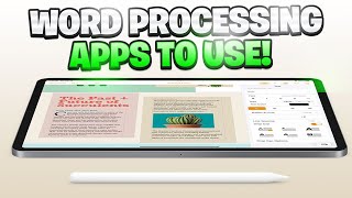 TOP 5 WORD PROCESSING APPS FOR YOUR IPAD!