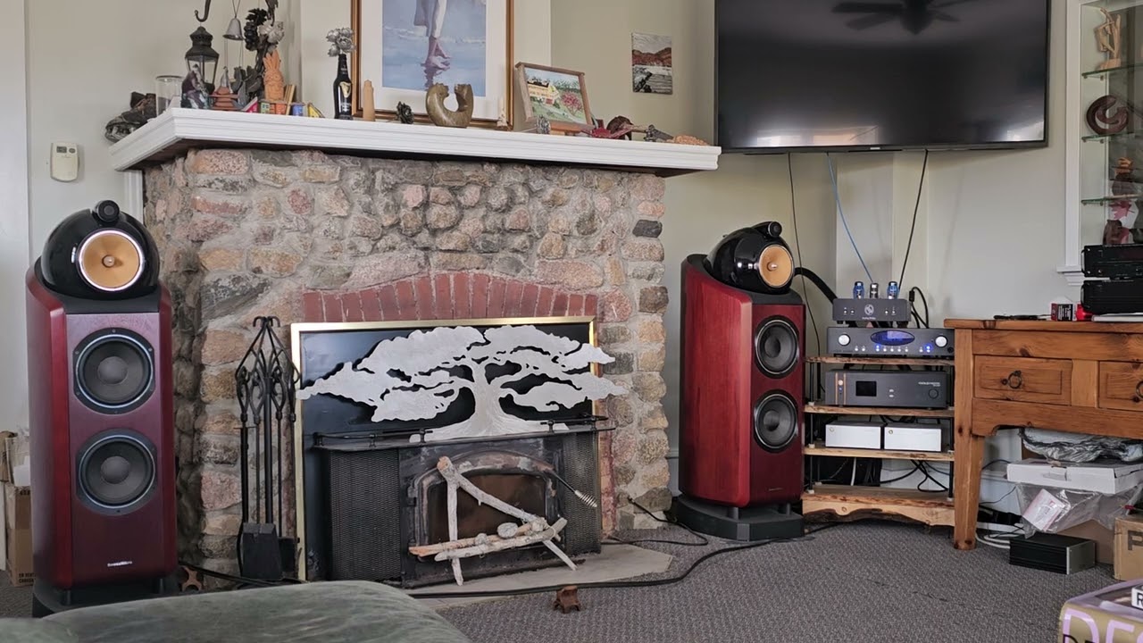 Modwright Analog Bridge - Rogue Audio rp-7  - Gold Note pa-10 mono's - B&W 802d2's - no subs, lol
