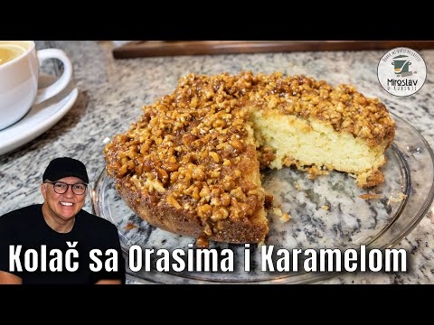 Kolač sa Orasima i Karamelom – Slatka Fantazija na Stolu