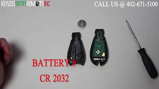 How To Replace A 2008 - 2012 Dodge Ram 1500 Key Fob Battery FCC ID IYZ-C01C