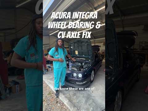 Acura Integra Wheel Bearing and cv axle replacement! #farmlife #integra #jdm #wheelbearing #axle