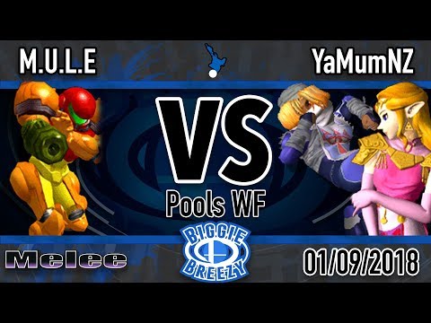 Biggie Breezy: M.U.L.E (Samus) Vs. YaMumNZ (Sheik, Zelda) - Pools WF Melee