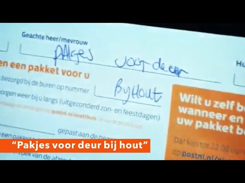 PostNL verstopt pakketjes in voortuin in #Dordrecht.