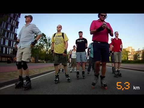 USP | Utrecht Skate Parade - 11 kilometer in 4 minuten (timelapse)