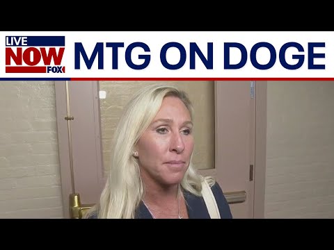 Video | Marjorie Taylor Greene talks DOGE