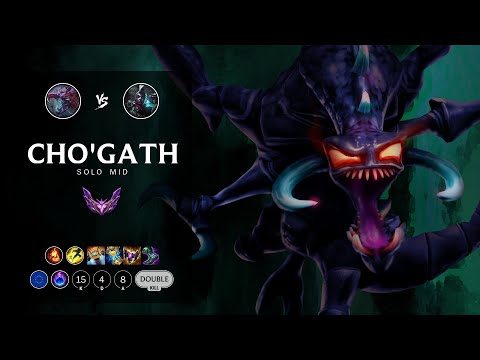 Cho'Gath Mid vs Ekko - EUW Master Patch 12.8