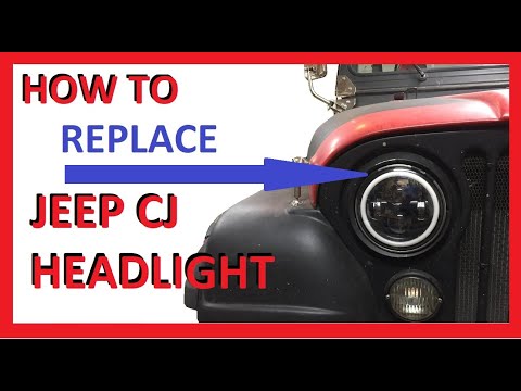 How to Replace Jeep CJ Headlight | Complete Guide | Remove and Install | CJ5 (CJ-5) and CJ7 (CJ-7)
