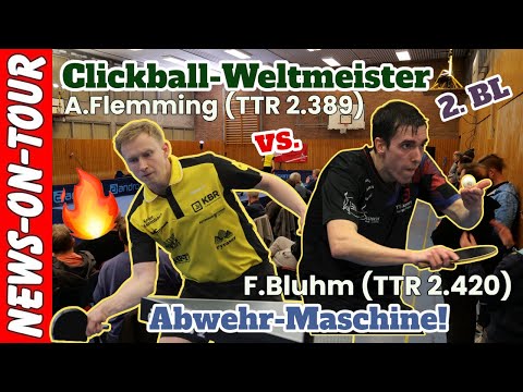 Florian Bluhm (1.FC Köln TTR 2420) vs Alexander Flemming (TV Hilpoltstein TTR 2389) 2.BL-Tischtennis