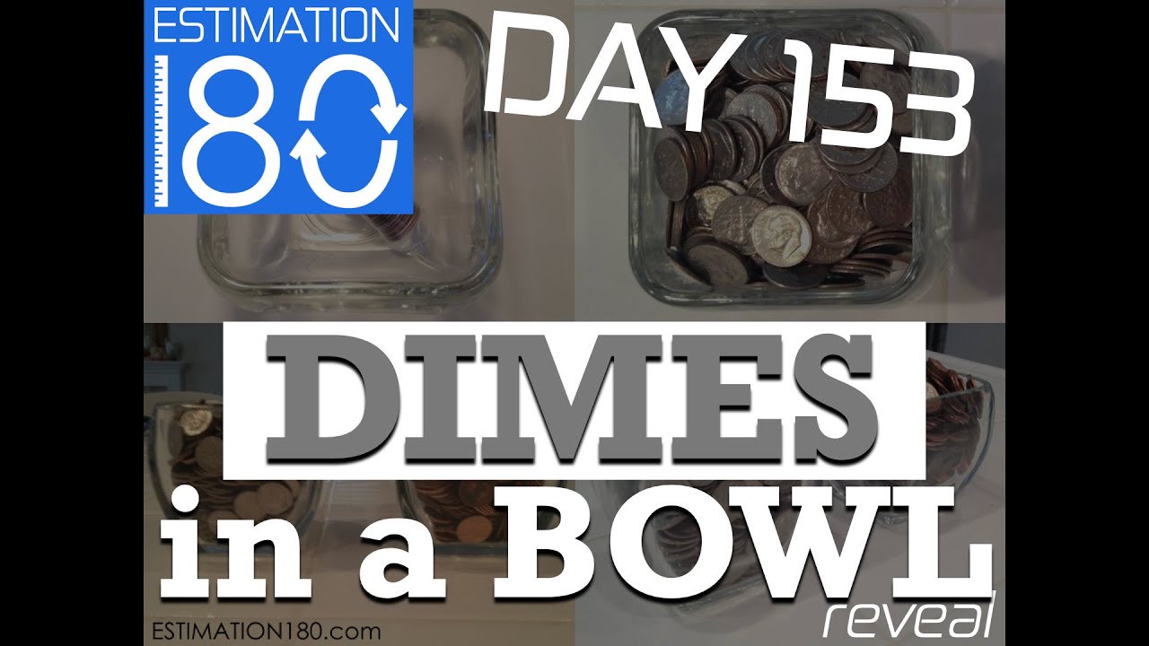 Day 153 • DIMES in a BOWL • Estimation 180