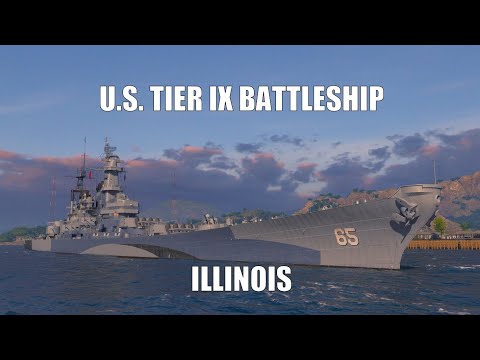 U.S. Tier IX Freemium Battleship Illinois - Commented Replay