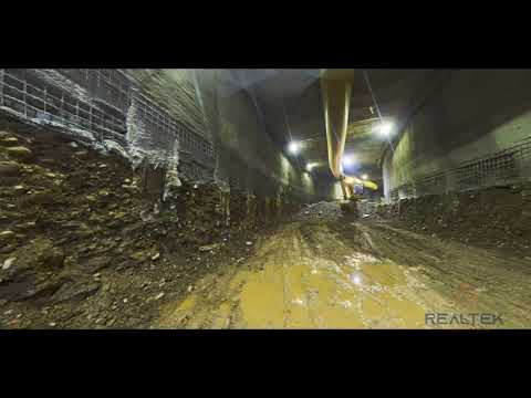 Nube de puntos túnel vial