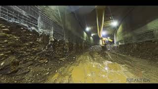 Nube de puntos túnel vial