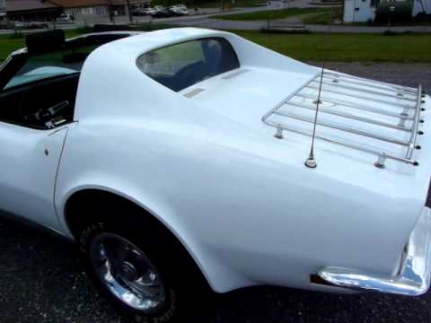 1973 Classic White L82 Corvette T Top Video