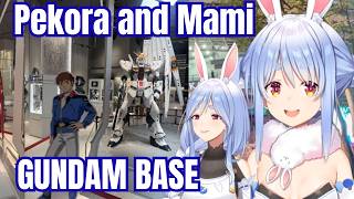 Pekora Drags Her Mom to See the Giant Gundam in Fukuoka
