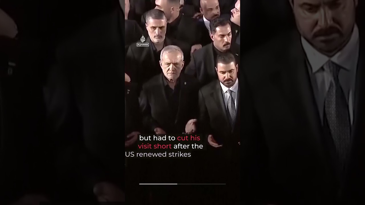 Video | Khamenei’s coffin arrives in Iraq as US strikes hit Iran | AJ Shorts