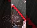 Paper Heart Chain ️ Things To Do With Paper Simple Paper Crafting Idea Love Paper Crafts