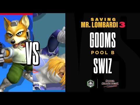 SAVING MR. LOMBARDI 3 - Gooms (Fox) vs Swiz (Sheik) - SSBM - Pool B
