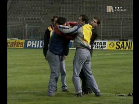Agressão a jornalistas no FC Porto-Famalicão em 1993 (Vitor Catão)