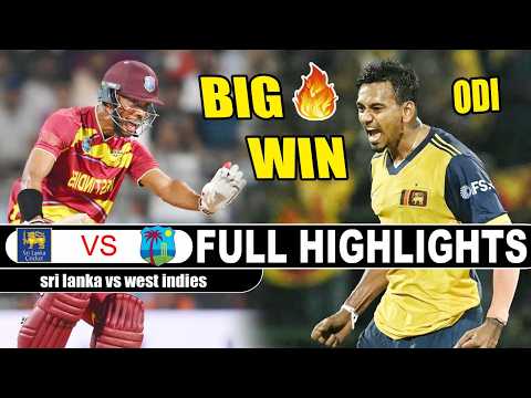 Sri Lanka Vs West Indies Full Highlights 1st ODI Match 2026 | SL Vs WI Highlights