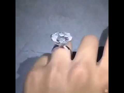 Polish Diamond/Color D/Grade FL/Set in Platinum Ring