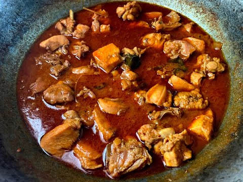 Tasty Chicken Curry without Coconut Milk | KETO | Spicy Sri Lankan Chicken Curry Recipe