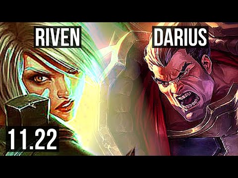 RIVEN vs DARIUS (TOP) | 1.7M mastery, 800+ games, 11/2/6, Legendary | NA Master | 11.22