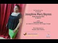 Celebrating The Life Of Josephine Mary Boynes
