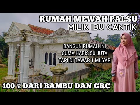 A fake house belonging to a beautiful woman has gone viral in West Java.