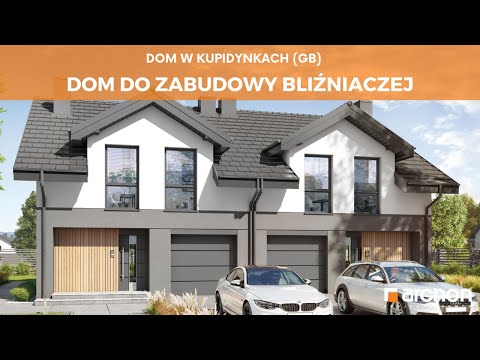 Dom w kupidynkach (GB) – Dom do zabudowy bliźniaczej I ARCHON+ Projekty Domów