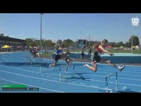 U13 Girls 200m Hurdles Timed Final 3: 2022 Commonwealth Bank State Track and Field Championships