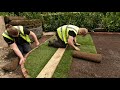 How to lay new grass TURF - Turfing a lawn UK
