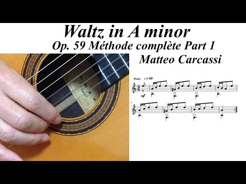 Opus 59 Part 1 No 19 - Waltz In A Minor - Matteo Carcassi