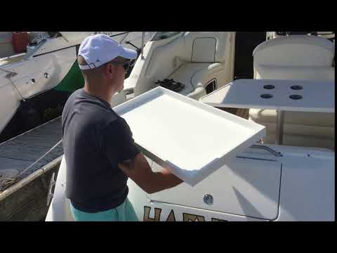 Homemade transom grill table