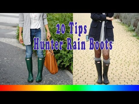 20 Style Tips On How To Wear Hunter Rain Boots