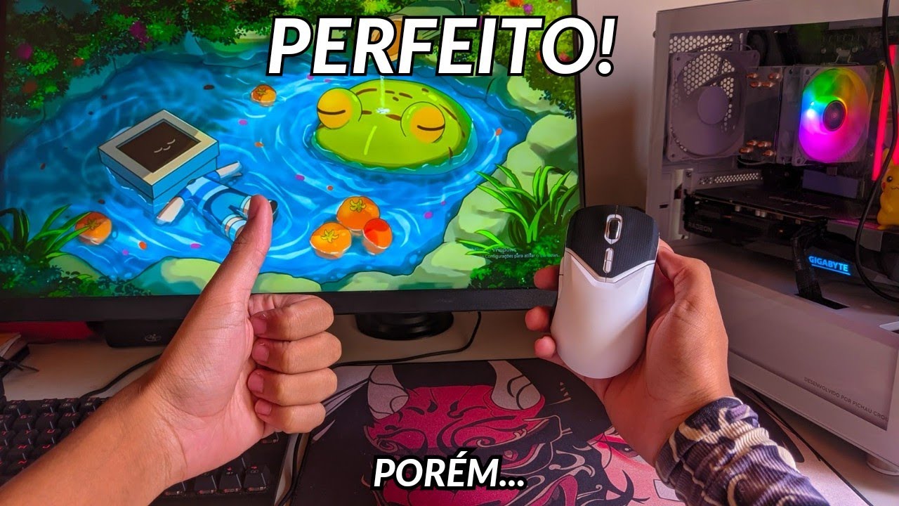 ISSO SIM QUE É UM MOUSE (quase) PERFEITO - RAPOO VT9 PRO (1 MÊS DE USO)