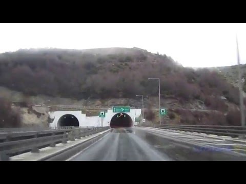 Greece: Egnatia Road (A2) Metsovo - Tunels