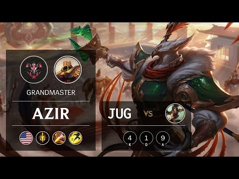 Azir Jungle vs Nidalee - NA Grandmaster Patch 9.15