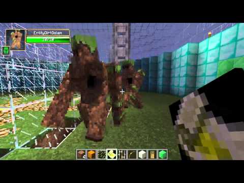 Minecraft Mob Arena: Dirt Golem vs. Skeleton