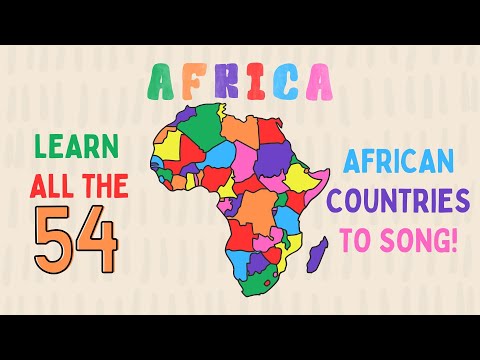 Sing All the 54 African Countries to a Catchy Tune!  Fun & Engaging Geography for Kids 🎶 🌍