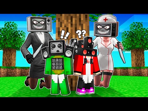 SCARY TV TEACHER vs JJ and MIKEY in Minecraft