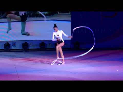 Alina Harnasko performing Marina Lobatch's Ribbon Routine - Marina Lobatch Cup 2018