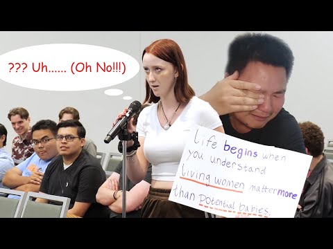Pro-Choicer Couldn't Handle Simple Logic at University of Texas San Antonio