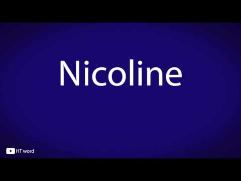 How to pronounce Nicoline