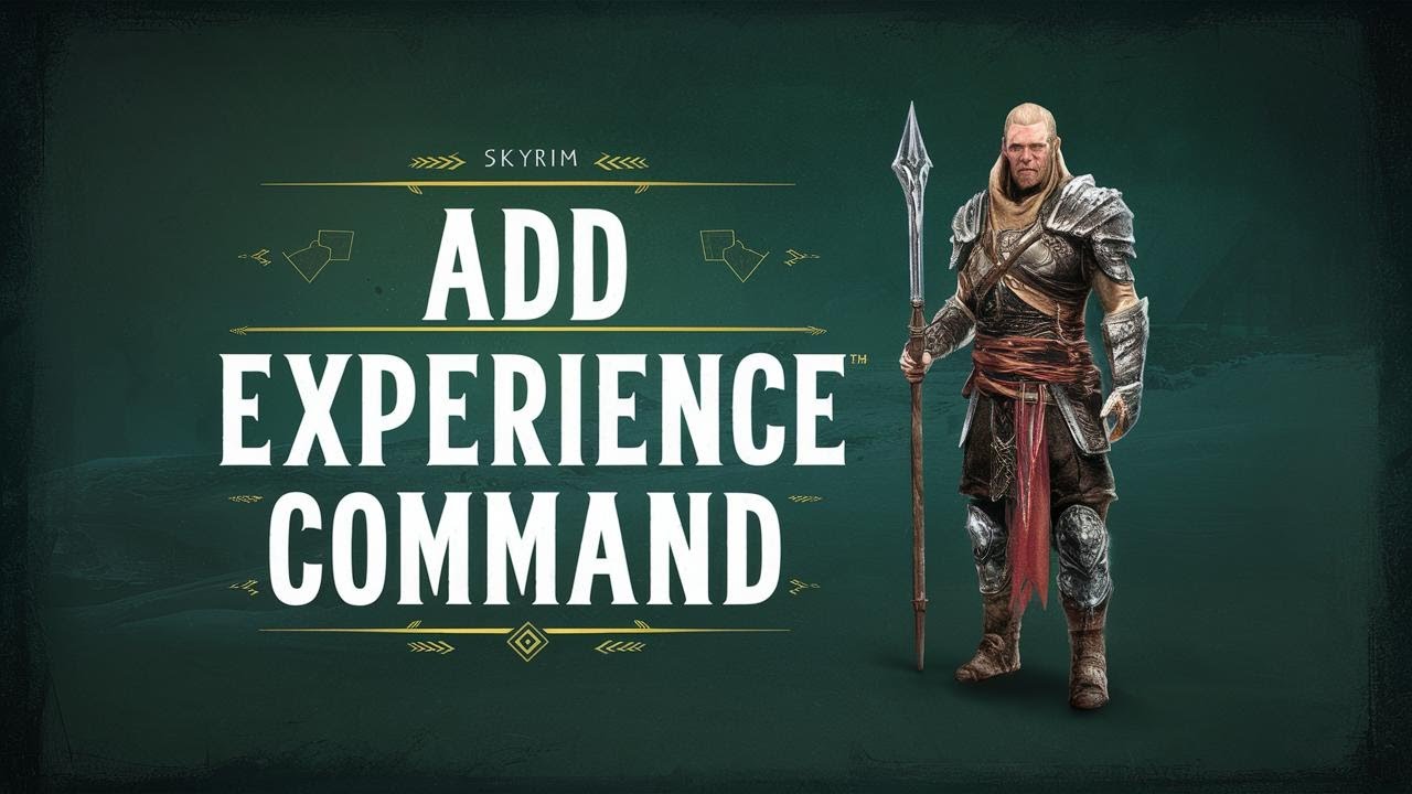 How to Add Experience to any Skill (Using Console Commands) - Skyrim