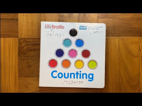 Mama reads "Counting", a DK Braille book [Read Aloud Children’s Book]