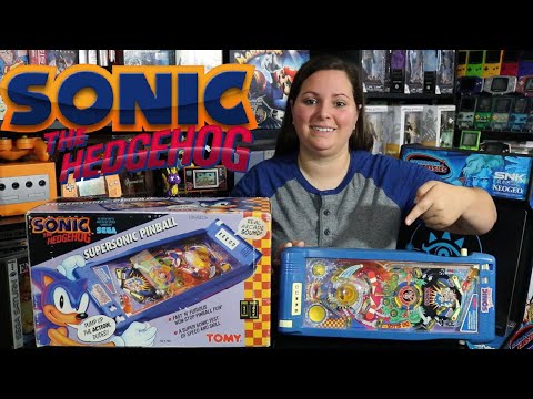 1993 Sonic the Hedgehog Tabletop Pinball Machine (A closer look with gameplay) Vintage Toy!
